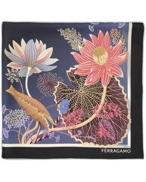 Ferragamo Silky Scarves - Bleu