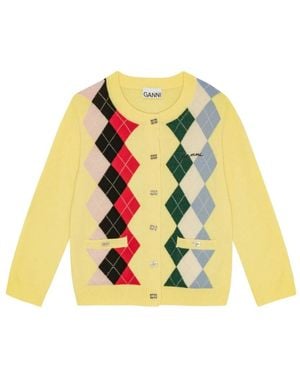 Ganni Cardigans - Yellow