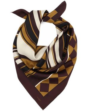 Kazar Accessoires ,Bruin ,Zijden Sjaal