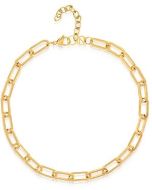 Nialaya Link Chain Necklace - Mettallic