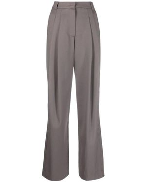 Low Classic Wide Trousers - Gris
