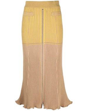 Rabanne Midi Skirts - Natural
