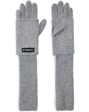 Pinko Accessoires ,Grijs ,Grecia Handschoenen