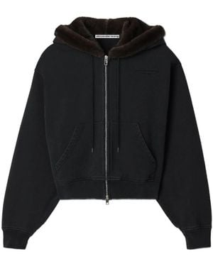 Alexander Wang Zip-Through Sweatshirt - Zwart