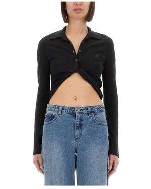 Courreges Polo Shirts - Black