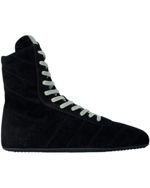 Rick Owens Quilted Minimal High Sneaks - Blau