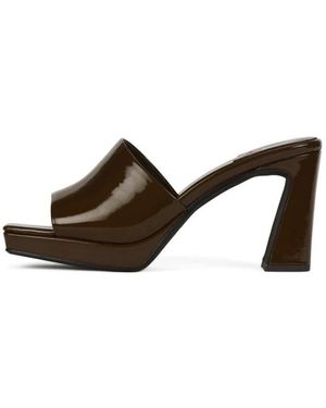 Jeffrey Campbell Heeled Mules - Brown