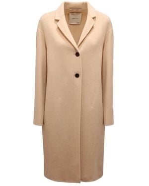 EMMA & GAIA Single-Breasted Coats - Natural