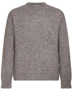 Roberto Collina Girocollo Ml Comfort Fit - Grau