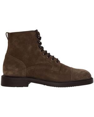 Doucal's Lace-Up Boots - Marrone