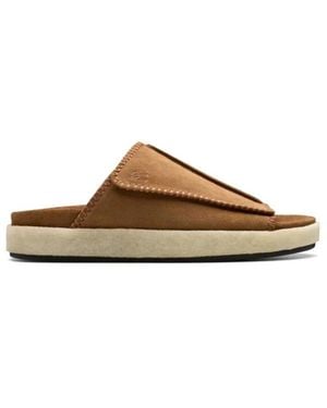 Clarks Sliders - Brown