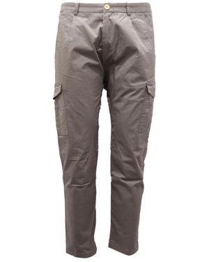 Paolo Pecora Slim-Fit Trousers - Grey