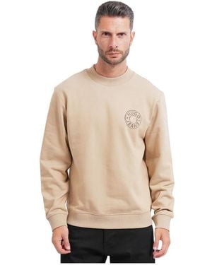 HUGO Baumwoll-Sweatshirt - Natur