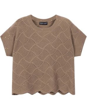 Repeat Cashmere 1762 Rundhals-Strick - Braun
