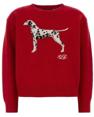 Ralph Lauren Round-Neck Knitwear - Rouge