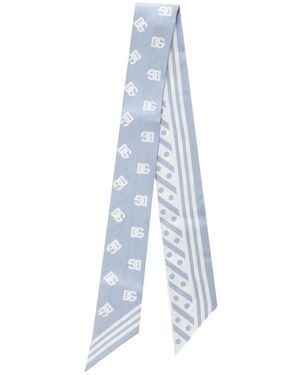 Dolce & Gabbana Twill Hoofddoek (6X100) - Blauw
