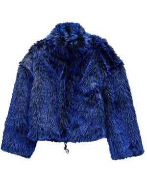 Just Cavalli Faux Fur & Shearling Jackets - Blue