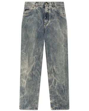Dolce & Gabbana Straight Jeans - Gris