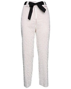 Manila Grace Straight Trousers - Blanco