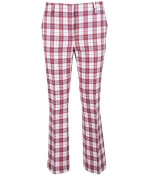L'Autre Chose Pantalones Slim Fit De Mezcla De Algodón, Mujer, Talla - Rojo