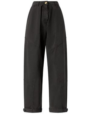 Pinko Wide Trousers - Negro