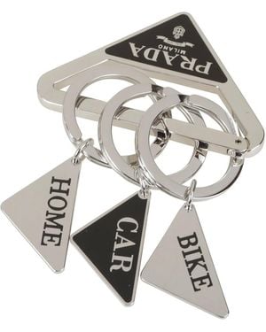 Prada Keychains - Metallic