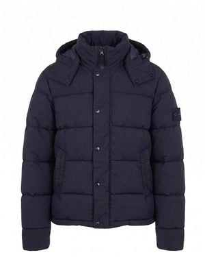 Stone Island Wool Ripstop Ghost Jacket - Blau