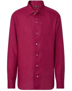ZEGNA Oasi Lino Shirt - Rood