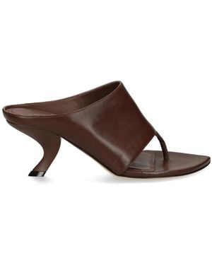 Vic Matié Heeled Mules - Brown
