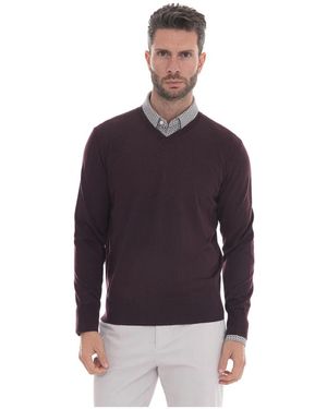 hindustrie V-Neck Knitwear - Violet