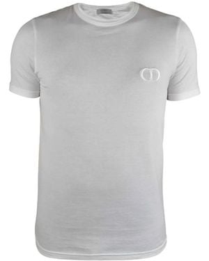 Dior Tops ,Wit ,Katoen Cd Icon T-Shirt - Grijs