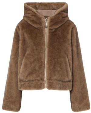 Liu Jo Faux Fur & Shearling Jackets - Marron