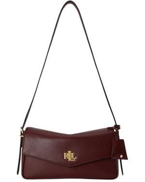 Ralph Lauren Farrah Soft Schoudertas - Rood