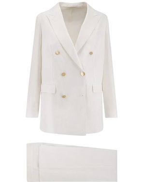 Tagliatore Single Breasted Suits - Blanco