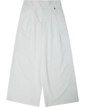 Patrizia Pepe Wide Trousers - White