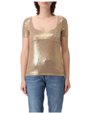 Patrizia Pepe Stylisches Top Mit Maglia-Detail - Blau