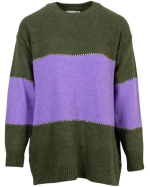 Brand Unique Round-Neck Knitwear - Vert