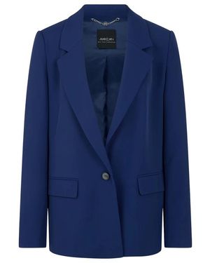 Marc Cain Jassen ,Blauw ,Leer Blazers