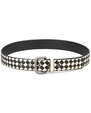 Bottega Veneta Leren Riem - Zwart