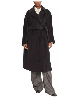 Marella Belted Coats - Negro