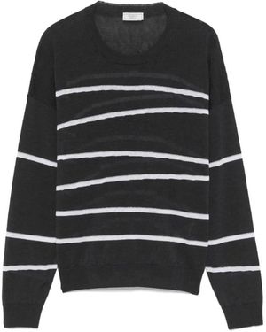 Peserico Round-Neck Knitwear - Black