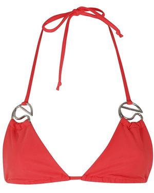 Coperni Badmode ,Rood ,Logo-Applique Bikini Top
