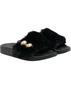 Balmain Sliders - Negro