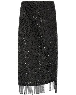 Roberto Cavalli Midi Skirts - Black
