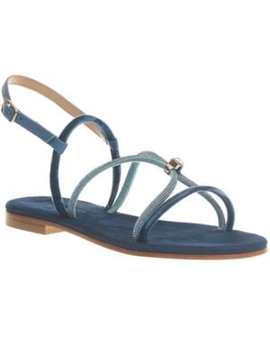 Paola Fiorenza Flat Sandals - Blue