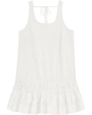 Ganni Kleedjes ,Wit ,Short Kleedjes