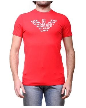 Armani Jeans T-Shirts - Red