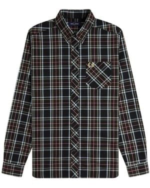 Fred Perry Casual Overhemd - Zwart
