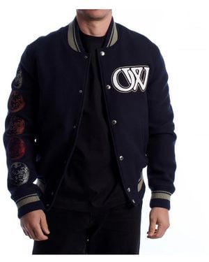 Off-White c/o Virgil Abloh Bomber Jackets - Blue