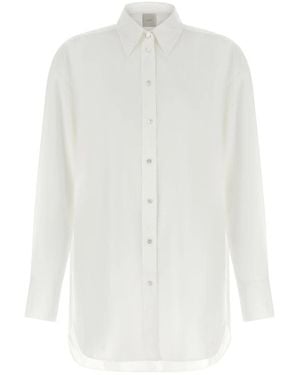 Xacus Tessa Baumwoll-Popeline-Hemd - Weiß